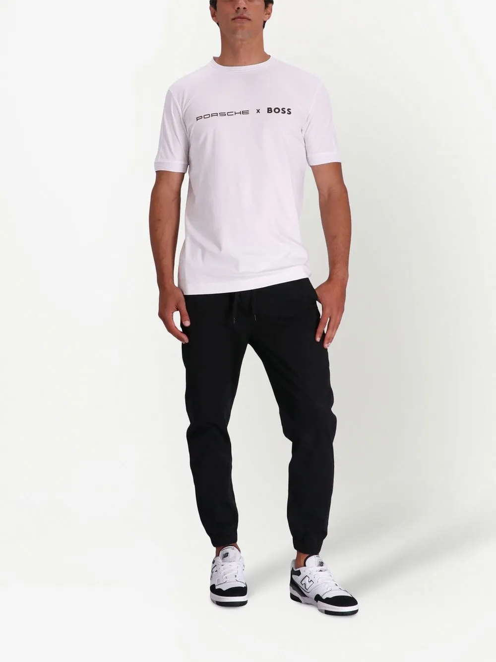 BOSS x Porsche katoenen T-shirt - Wit