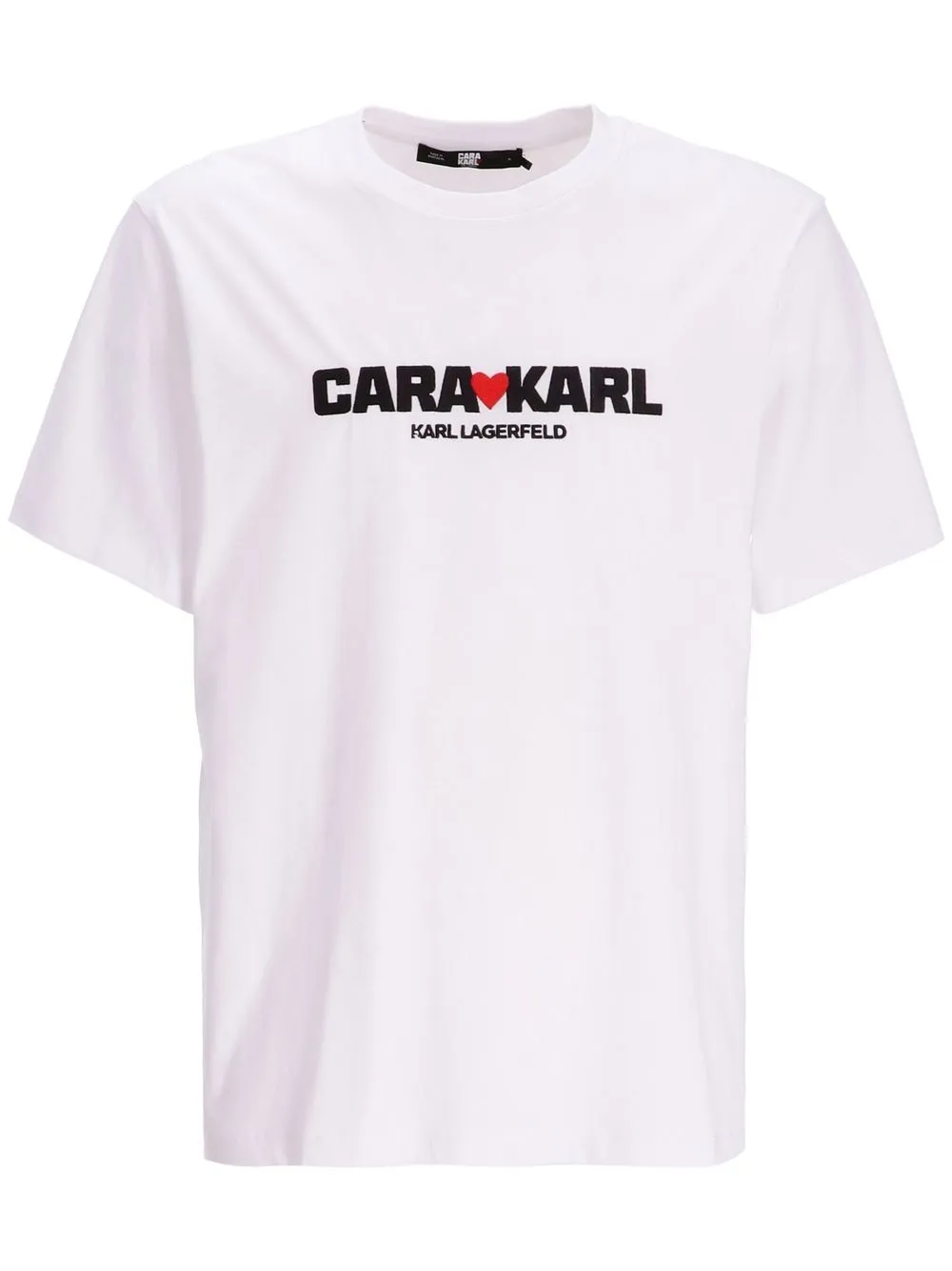 

Karl Lagerfeld Cara Loves Karl organic cottonT-shirt - White