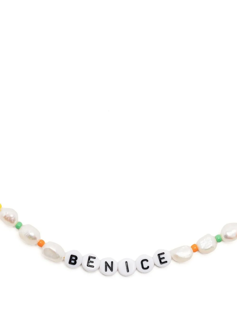 

Sporty & Rich Be Nice pearl-detail necklace - White