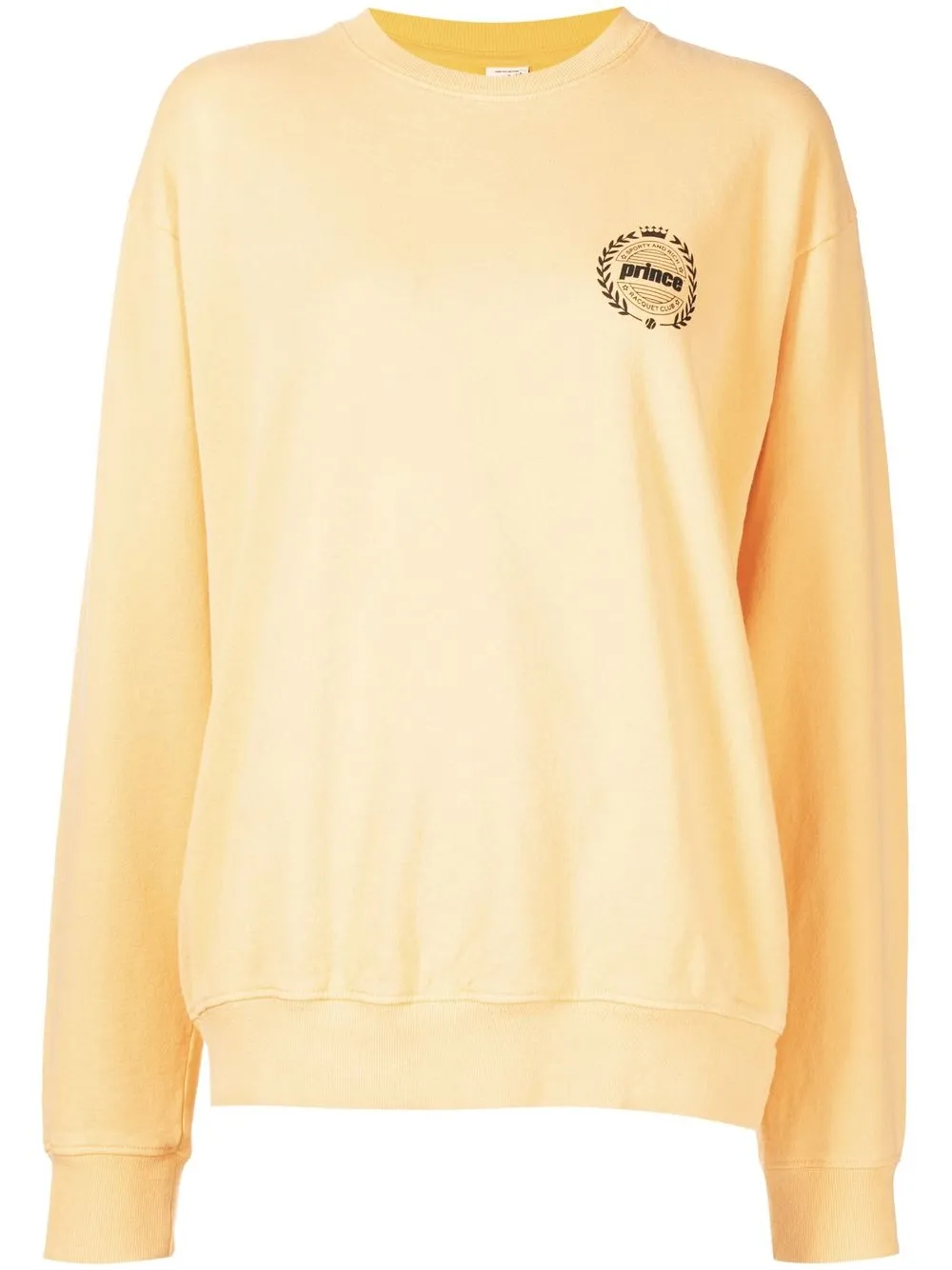 

Sporty & Rich graphic logo-print sweatshirt - Yellow