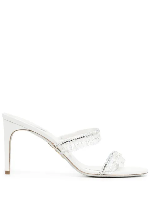 René Caovilla 85mm crystal-strap sandals