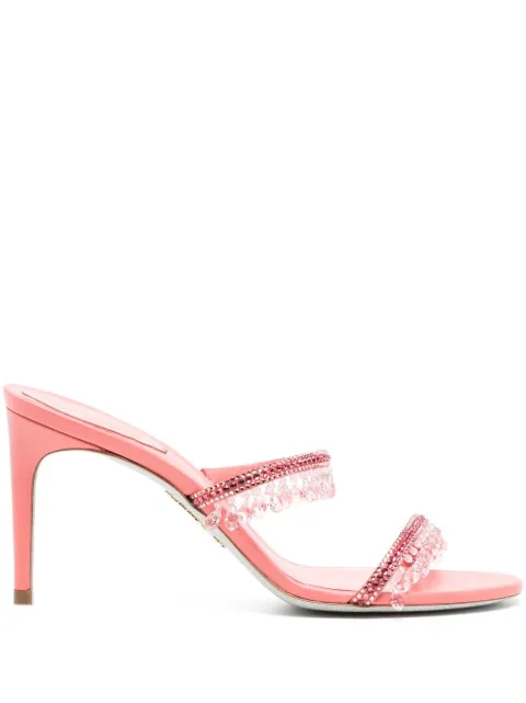 René Caovilla crystal-embellished sandals