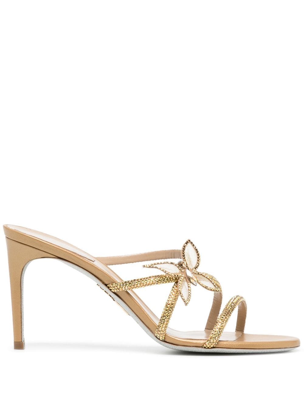 René Caovilla Butterfly glitter-strap Sandals - Farfetch