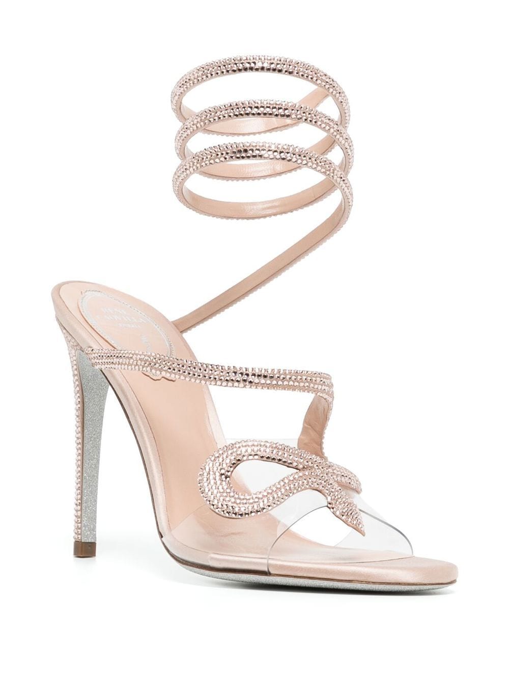 René Caovilla Sandalen met wikkelband - Beige