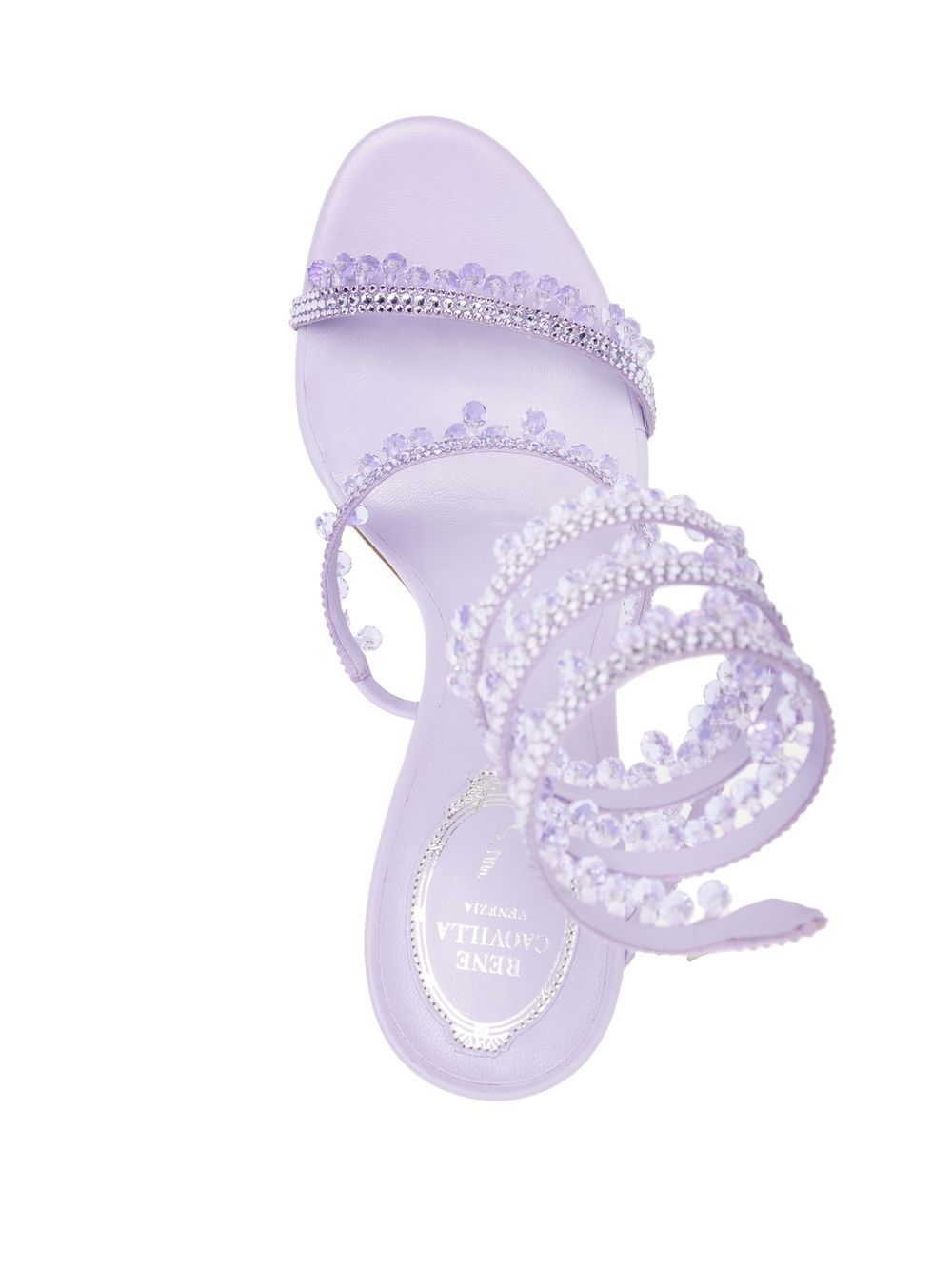 René Caovilla Crystal Bead Embellished Strappy Sandals - Farfetch