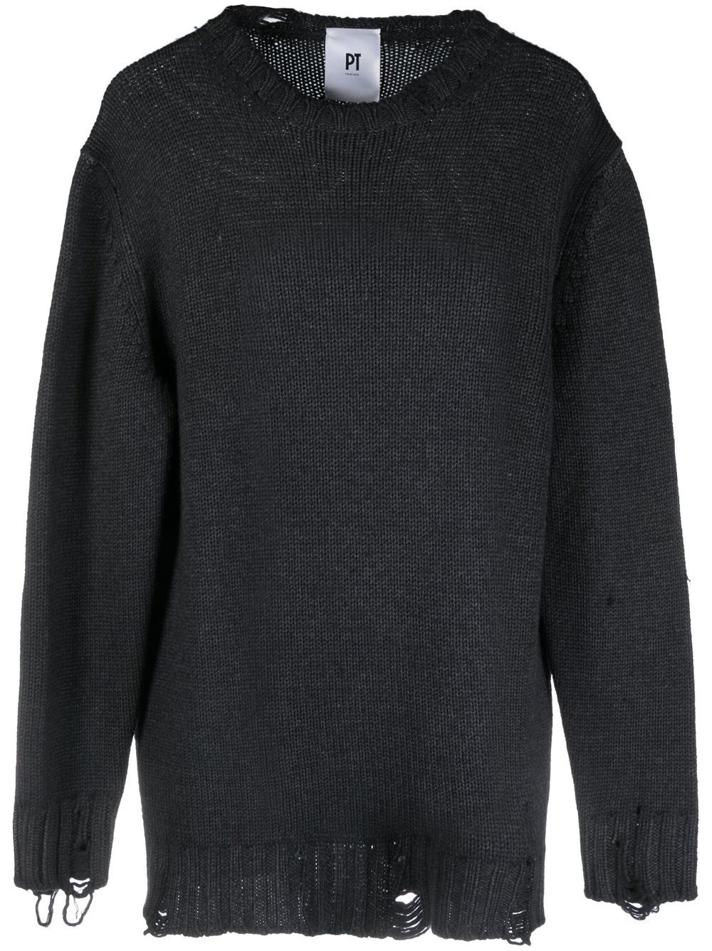 

PT Torino virgin-wool knit jumper - Black