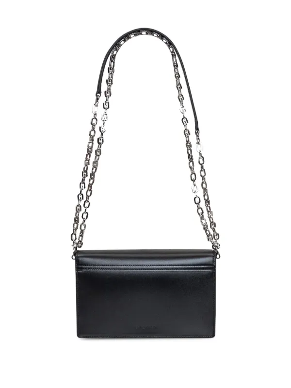 ショルダーバッグ・ポシェット GIVENCHY BLACK LEATHER SMALL 4G SHOULDER BAG Givenchy Small 4G Leather Shoulder Bag | Black | FARFETCH