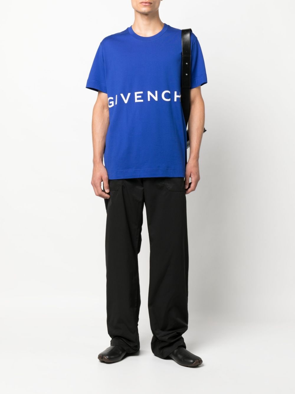 Givenchy T-shirt met logoprint - Blauw