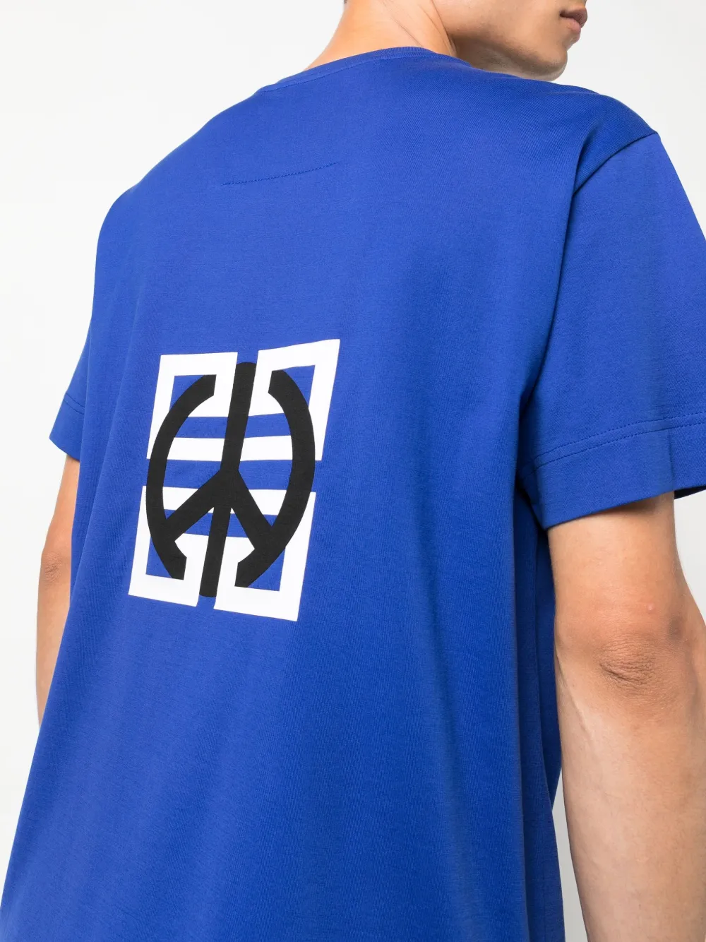 Givenchy T-shirt met logoprint Blauw