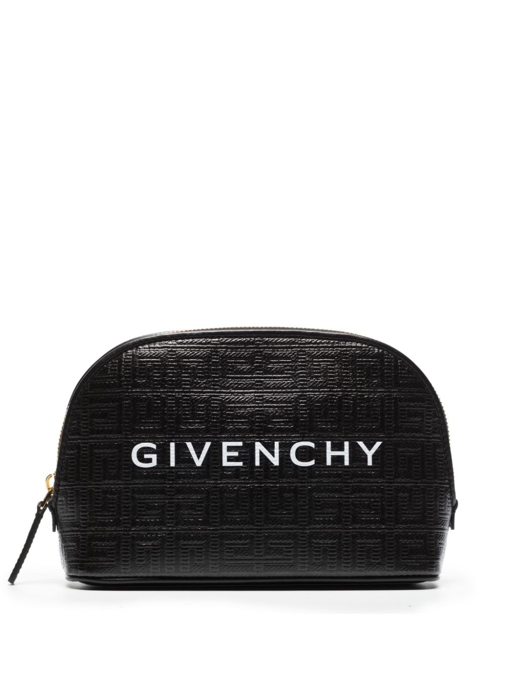 Givenchy Logo-print Embossed Clutch Bag In Black