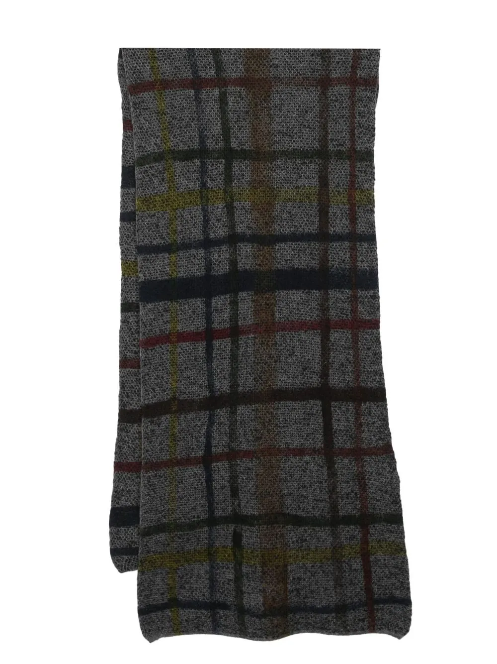 

Faliero Sarti checked fine-knit scarf - Grey