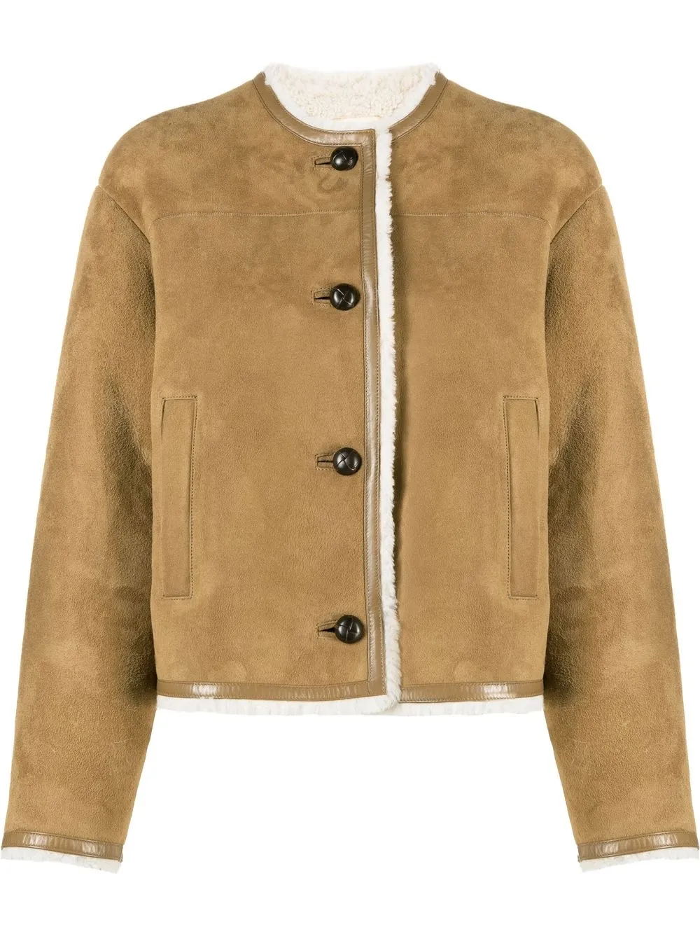 

Nili Lotan Eleanor shearling jacket - Brown