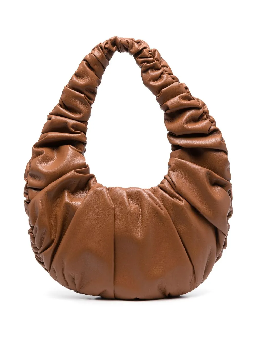 

Nanushka Anja ruched tote bag - Brown