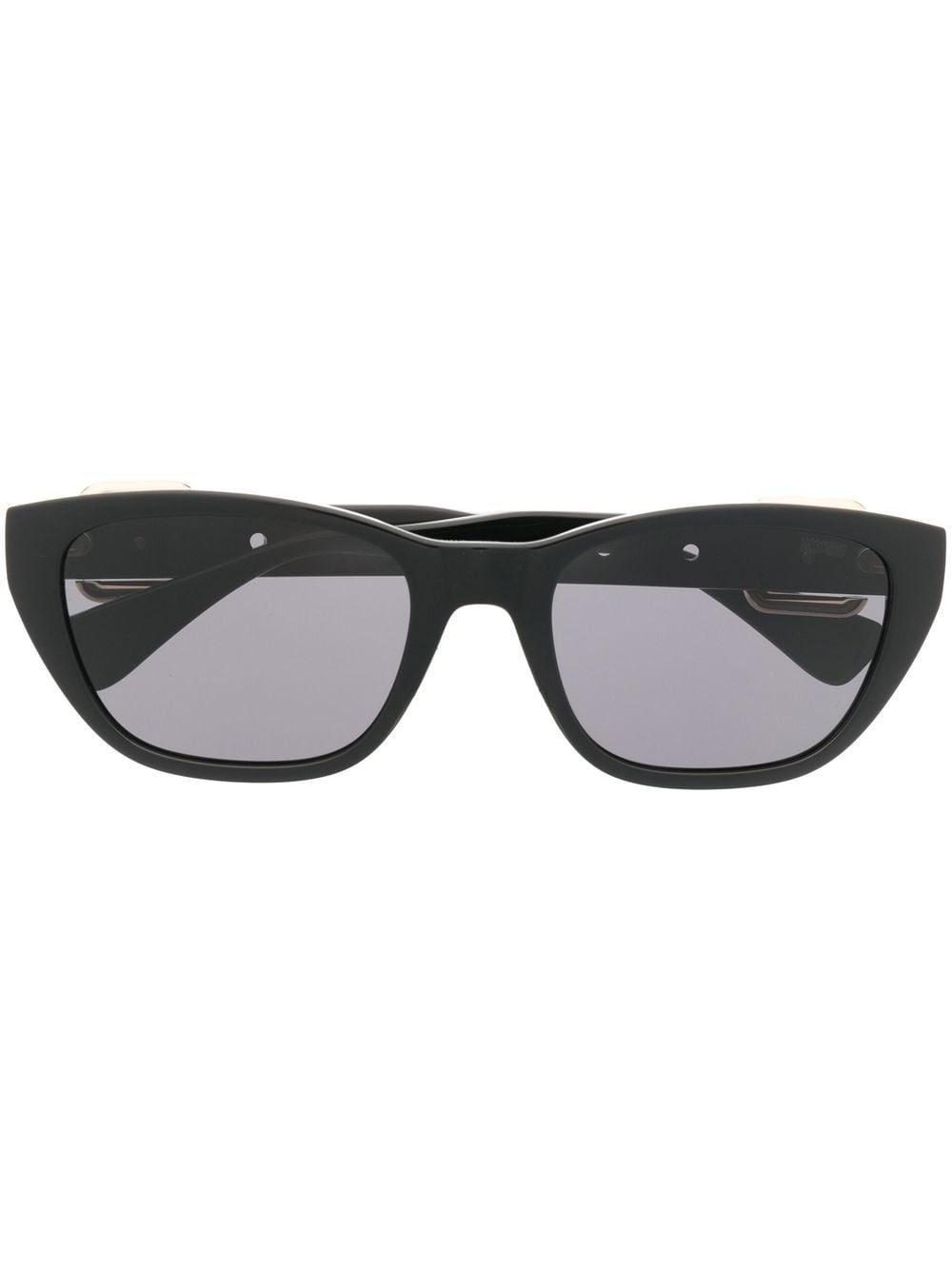 Moschino Eyewear Buckle-detail Cat-eye Sunglasses In Black