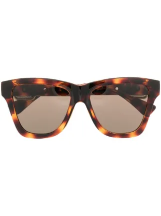 Moschino Eyewear tortoise-shell Sunglasses | Brown | FARFETCH ID