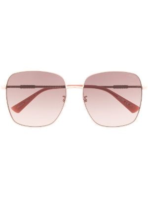 Moschino Eyewear buckle-detail square-frame Sunglasses - Farfetch