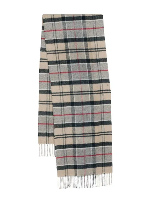 Barbour tartan check-pattern scarf