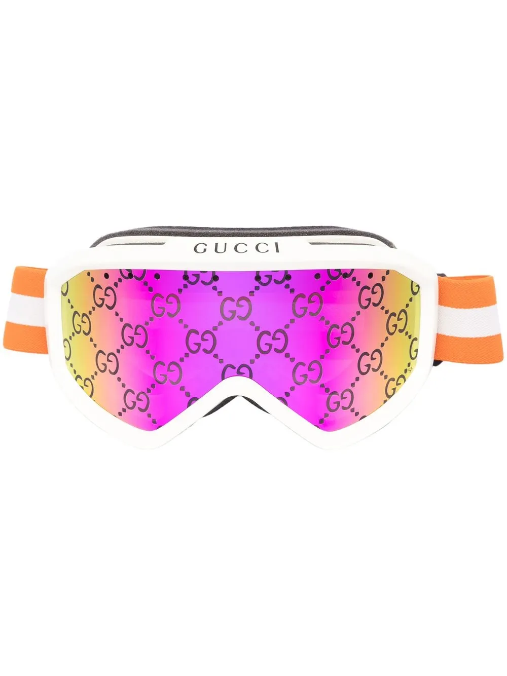 

Gucci Eyewear logo-print goggles - Neutrals