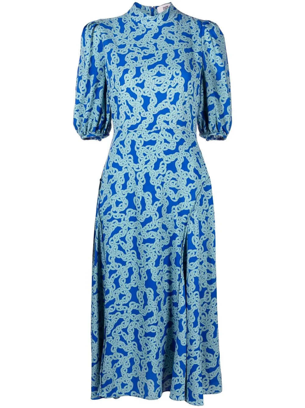 

DVF Diane von Furstenberg chain-print dress - Blue