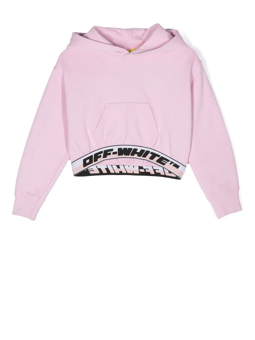 

Off-White Kids logo-print cotton hoodie - Pink