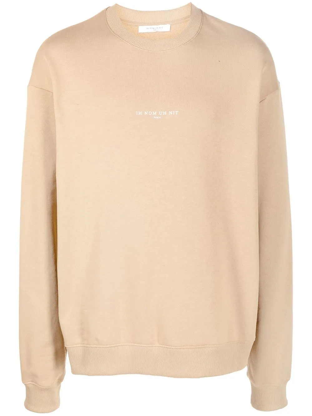 

Ih Nom Uh Nit graphic-print long-sleeve sweatshirt - Neutrals