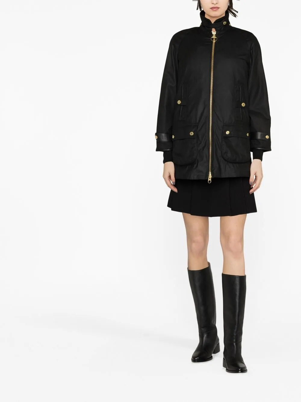 Barbour Jack met print - Zwart