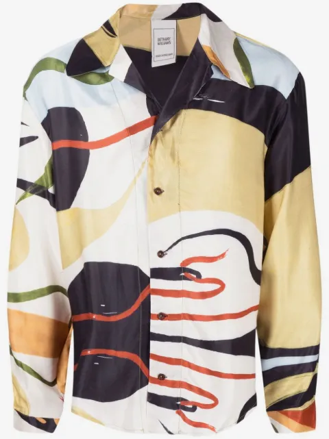 Bethany Williams camisa con estampado abstracto