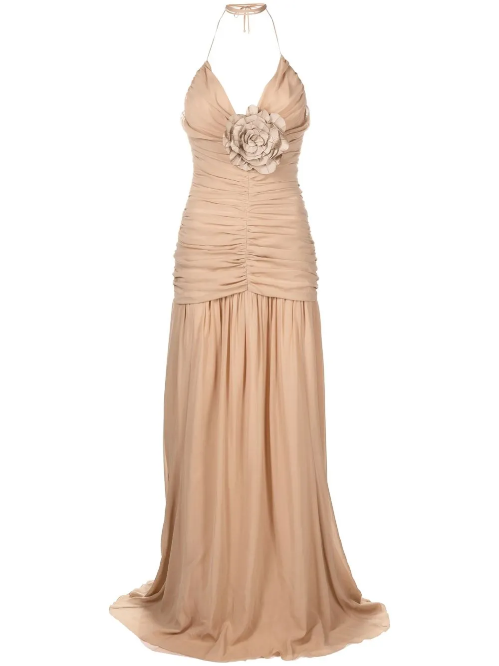 

Blumarine vestido de fiesta con detalle floral - Neutro