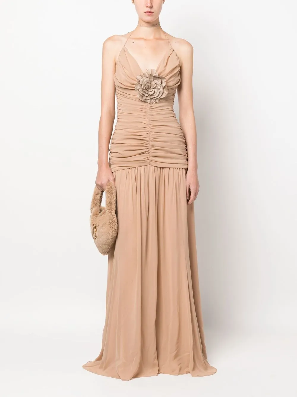 Blumarine floraldetail Evening Dress Farfetch