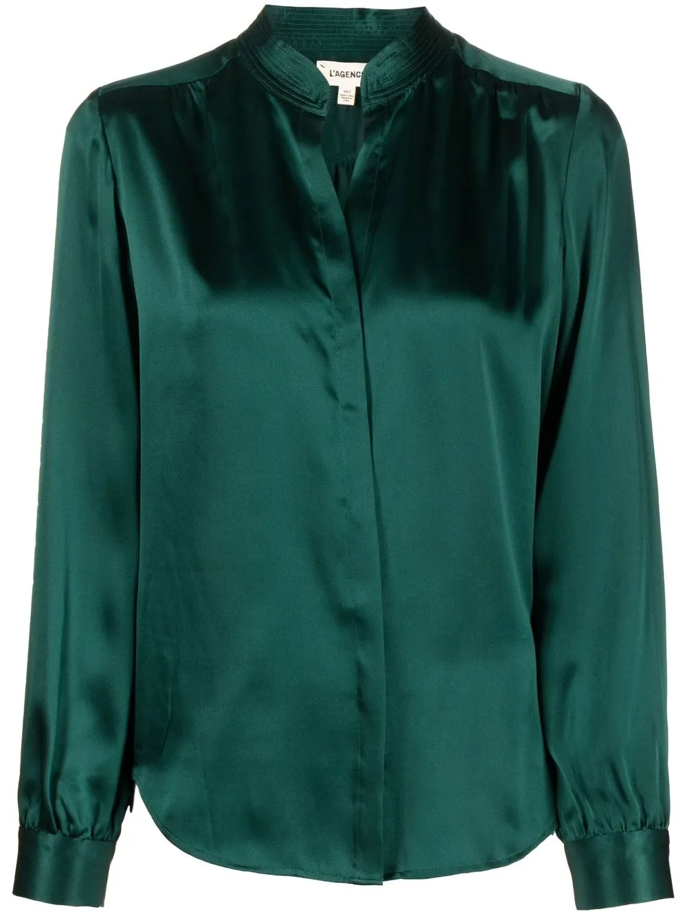 

L'Agence button-up silk blouse - Green
