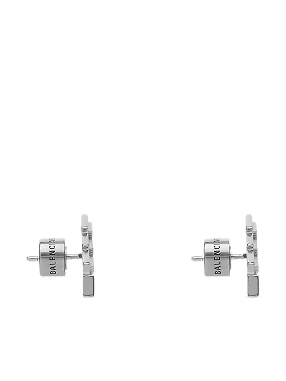 Balenciaga Sterling Silver Stud Earrings Farfetch