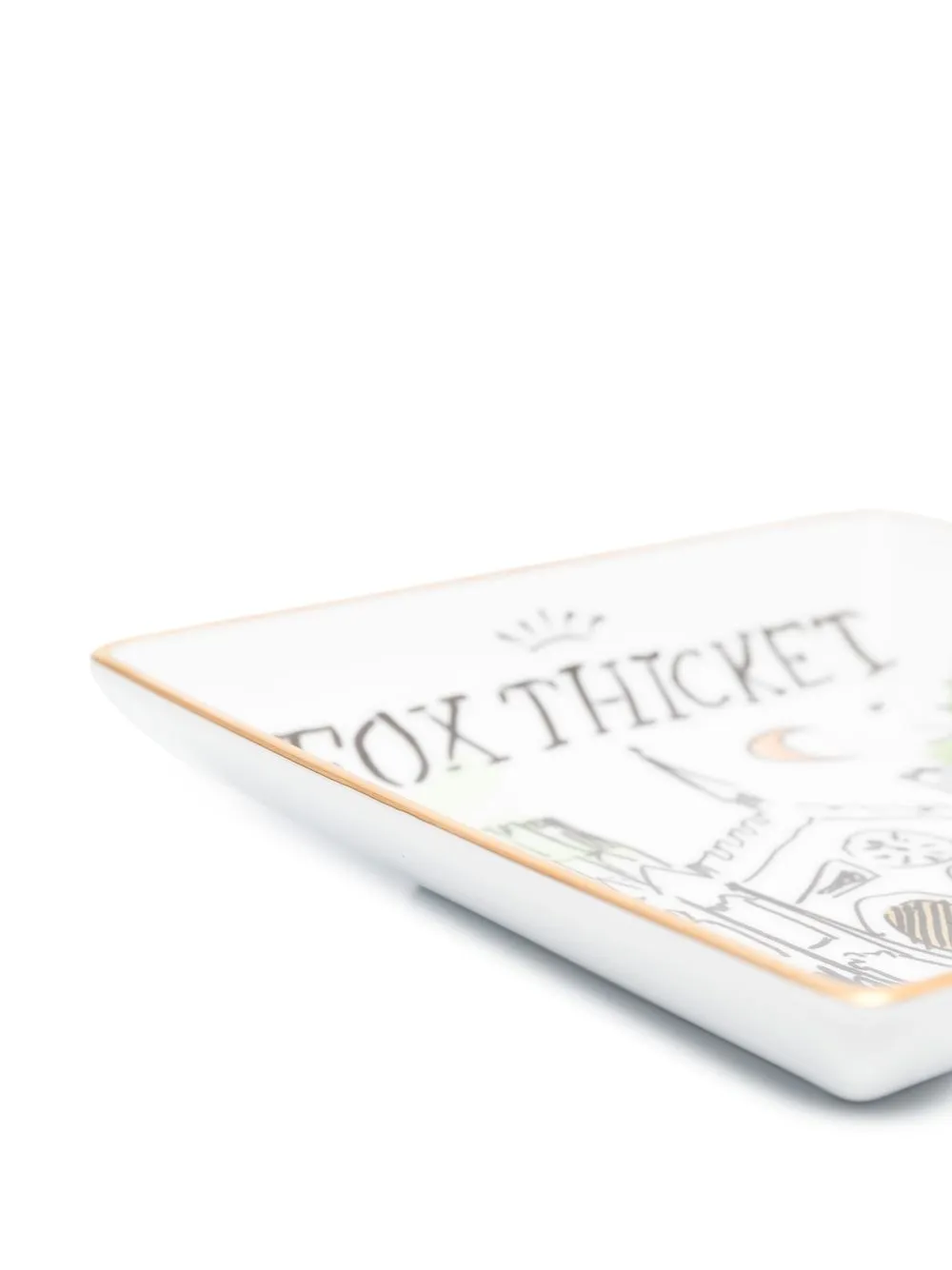 Ginori 1735 Fox Thicket Folly Tray In 白色