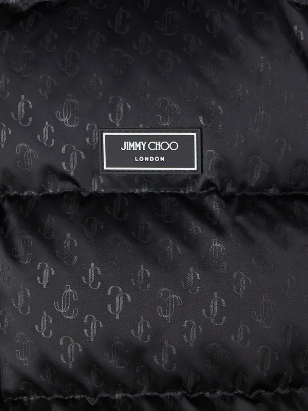 Jimmy Choo monogram-print Puffer Jacket - Farfetch