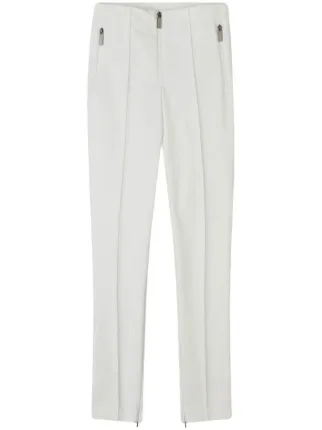 Jimmy Choo logo-patch Zipped Ski Pants | White | FARFETCH