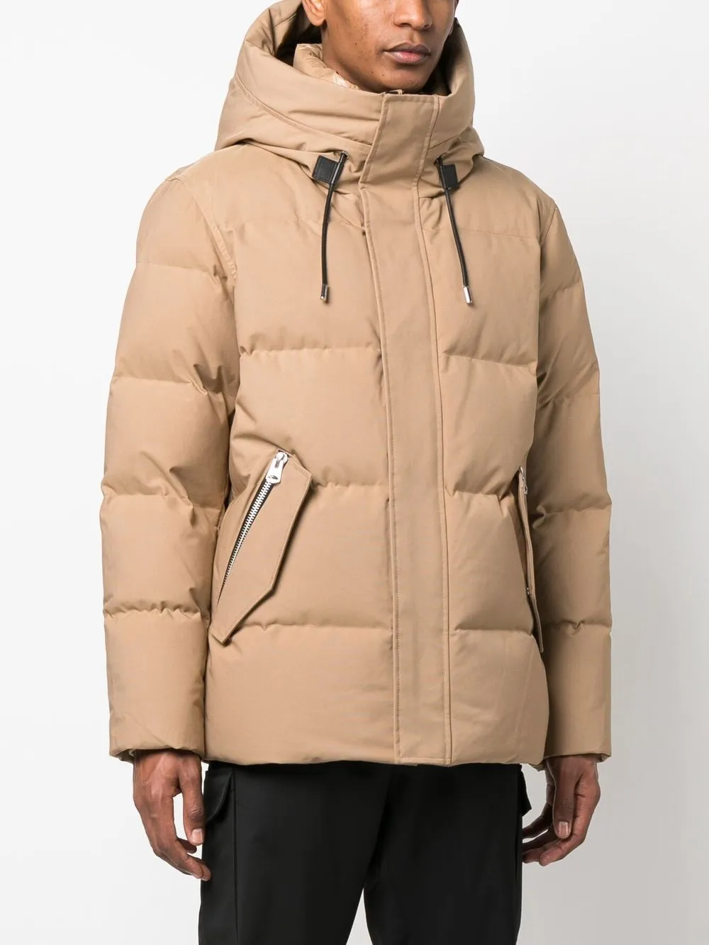 Mackage Quilted Panel Parka In Neutrals