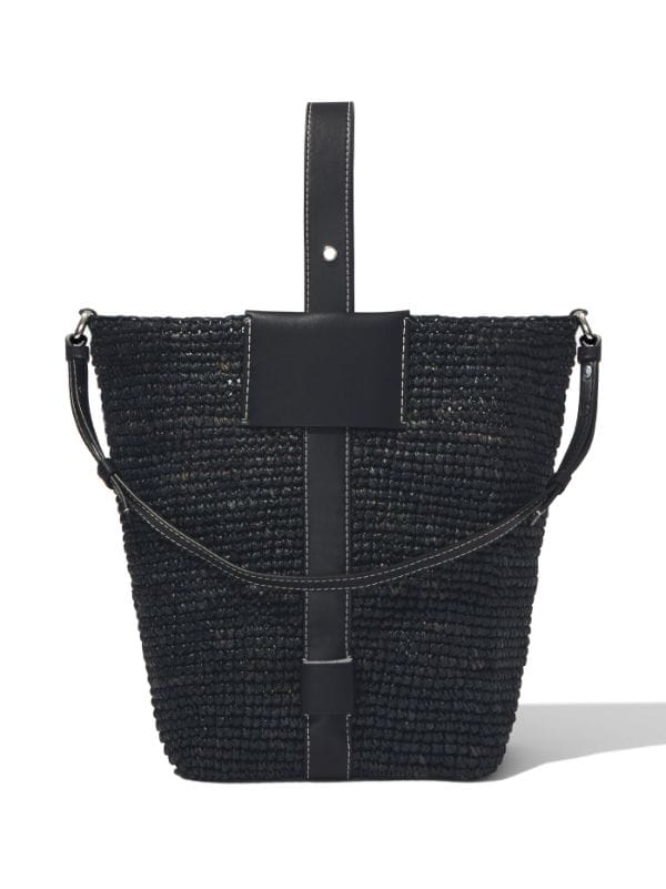 Proenza Schouler White Label Sullivan woven-raffia shoulder bag