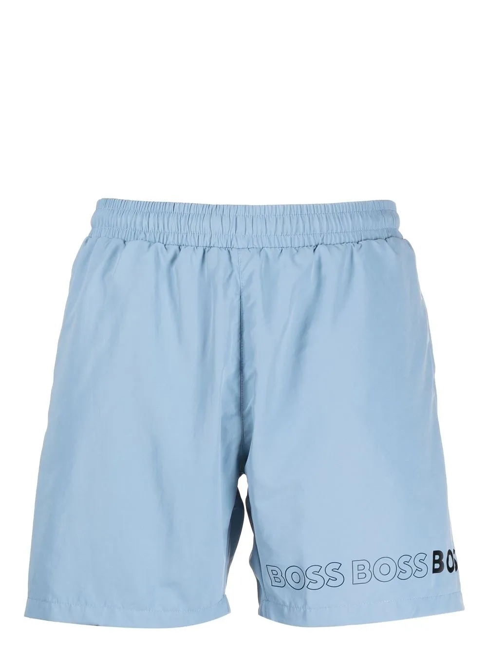 

BOSS logo-print swim shorts - Blue