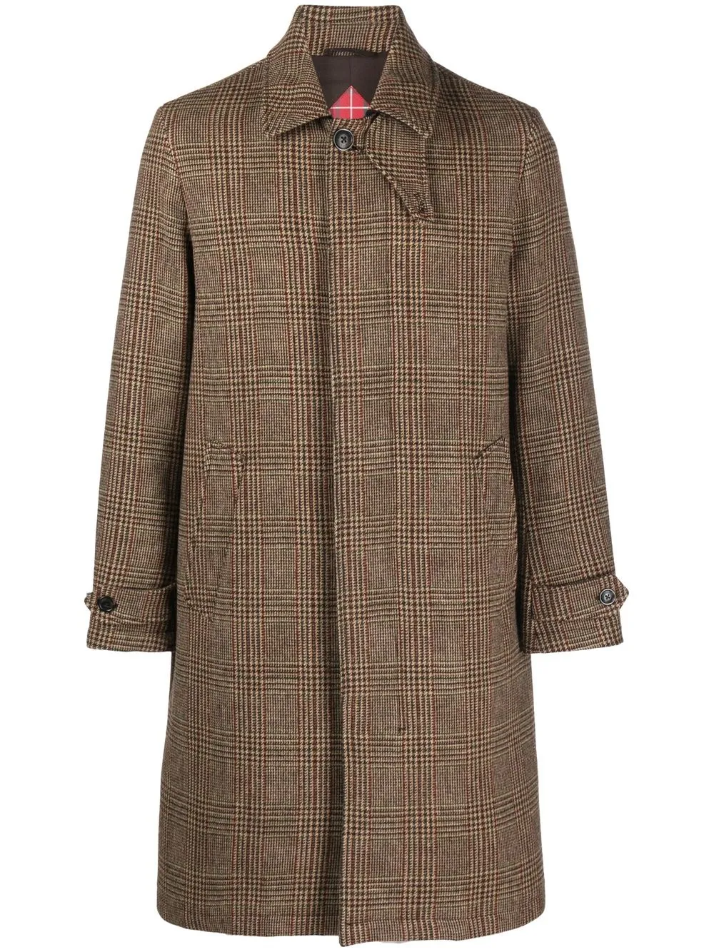 

Baracuta single-breasted wool coat - Brown