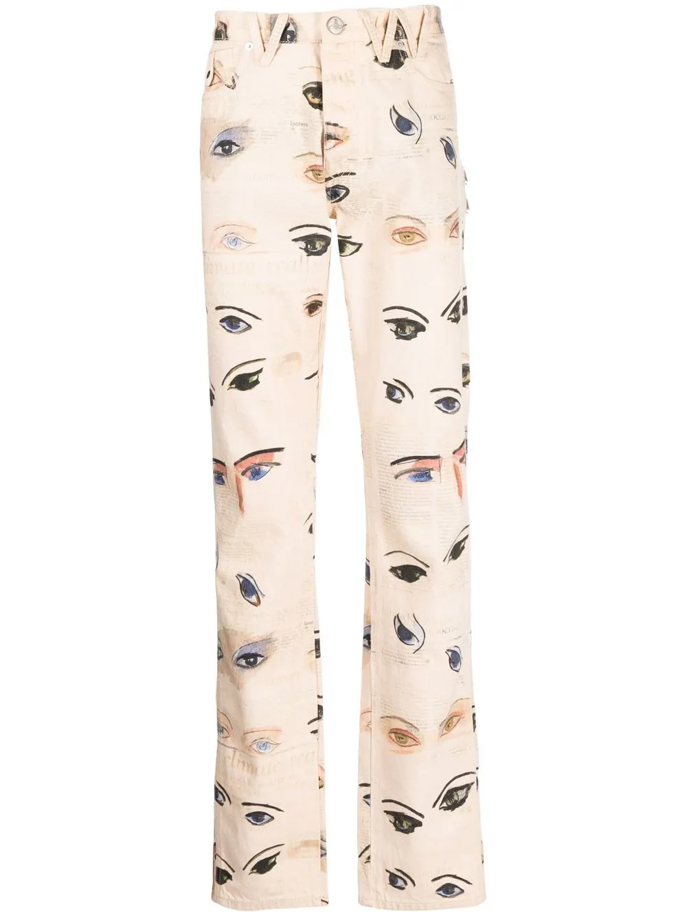 

Vivienne Westwood Peppe Vivienne's Eyes-print jeans - Brown