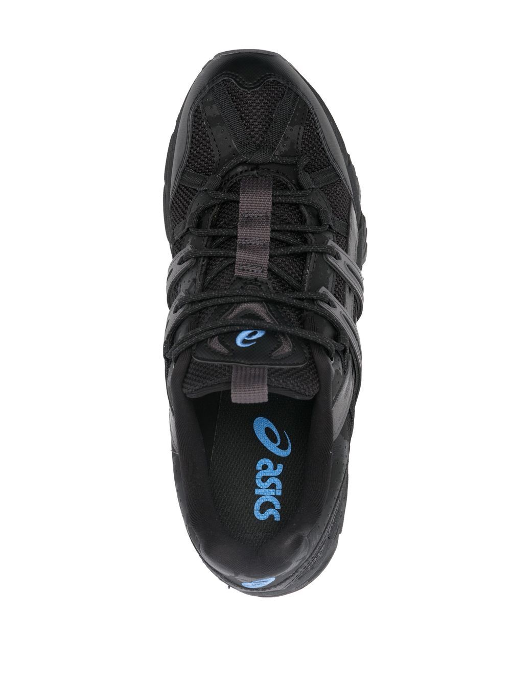 Shop Asics Panelled Low-top Sneakers In Black