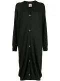 PAULA buttoned-up knitted dress - Green