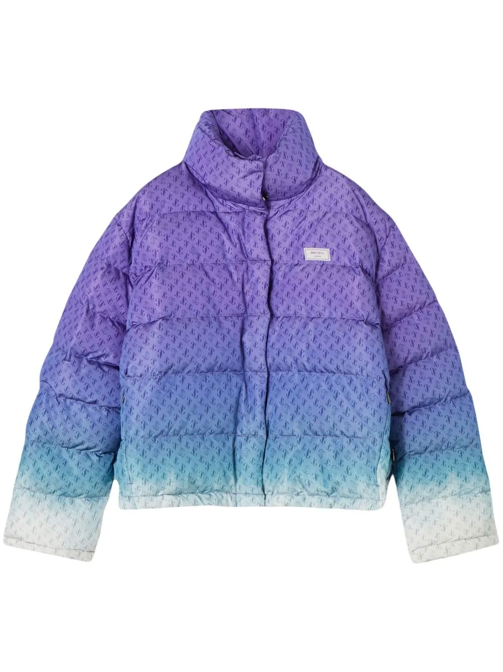 Jimmy Choo monogram print puffer jacket Smart Closet