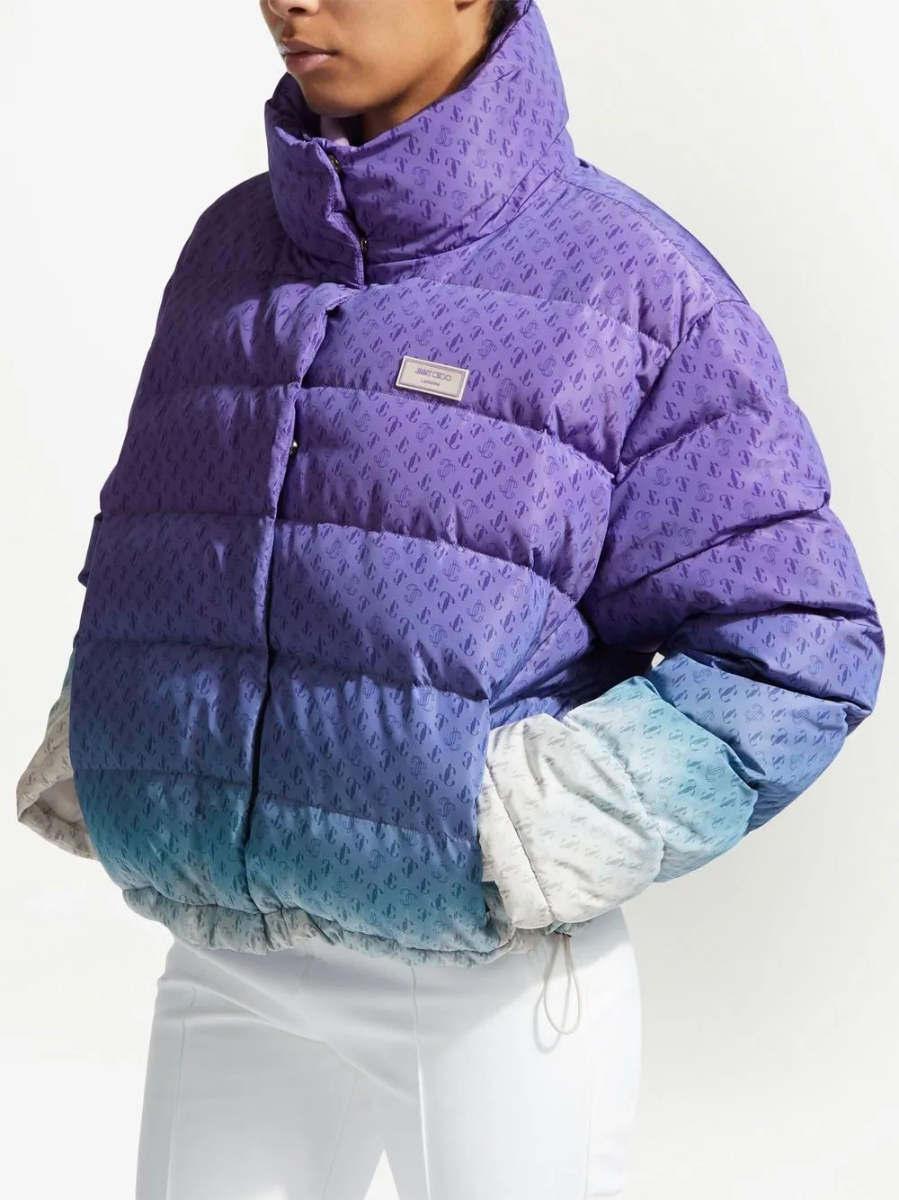 Jimmy Choo monogram print Puffer Jacket Farfetch