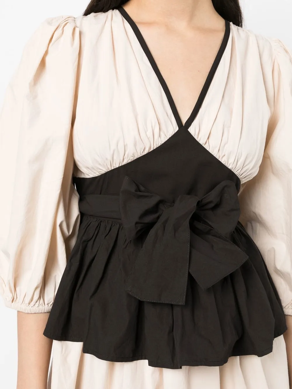 Batsheva Devon twotone Mini Dress Farfetch