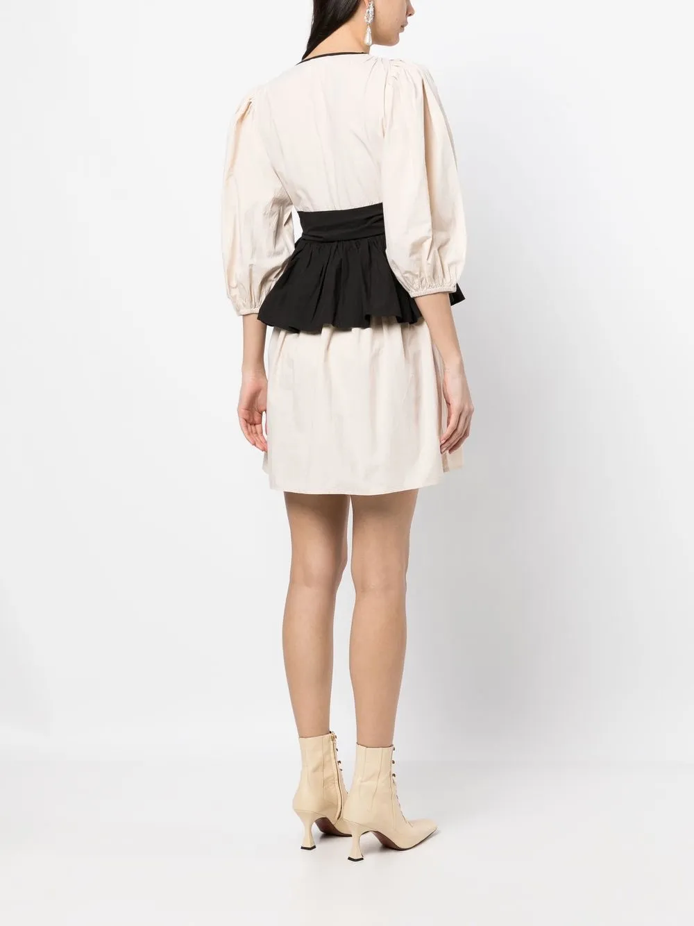 Batsheva Devon twotone Mini Dress Farfetch