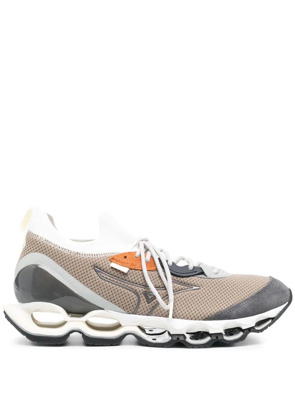 

Mizuno multi-panel lace-up sneakers - Neutrals