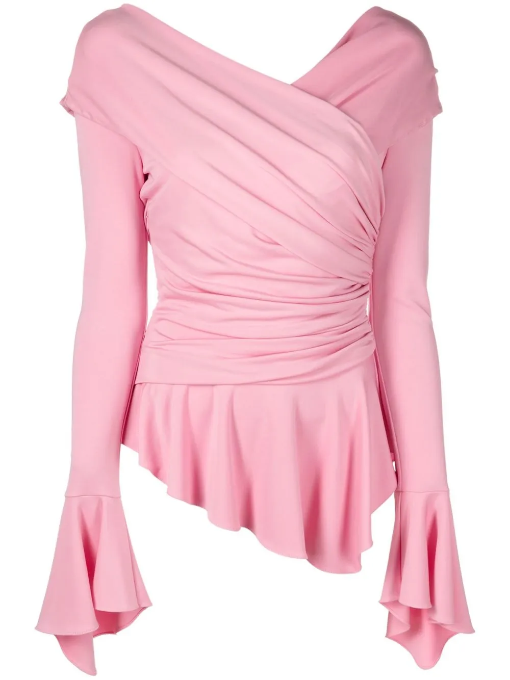 

Blumarine V-neck wrap top - Pink