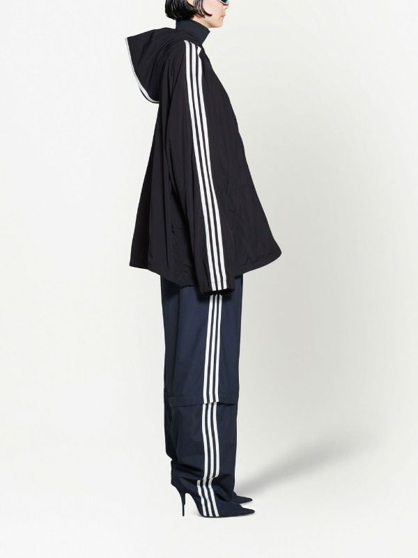 Balenciaga x Adidas zip-up Hooded Windbreaker - Farfetch