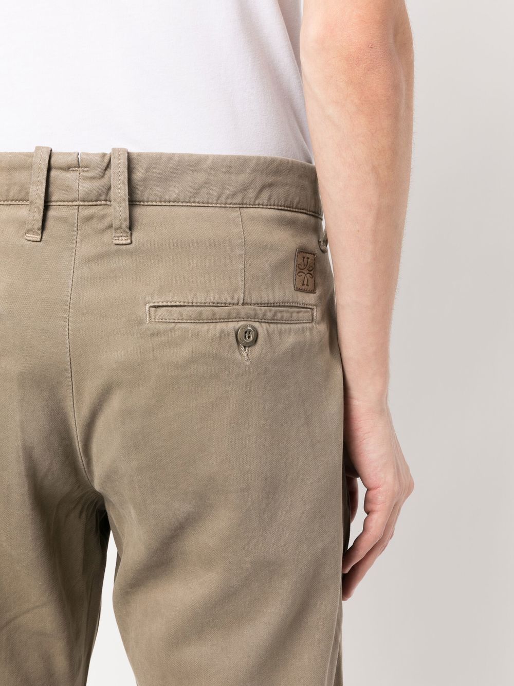 Shop Jacob Cohen Straight-leg Twill Trousers In Neutrals