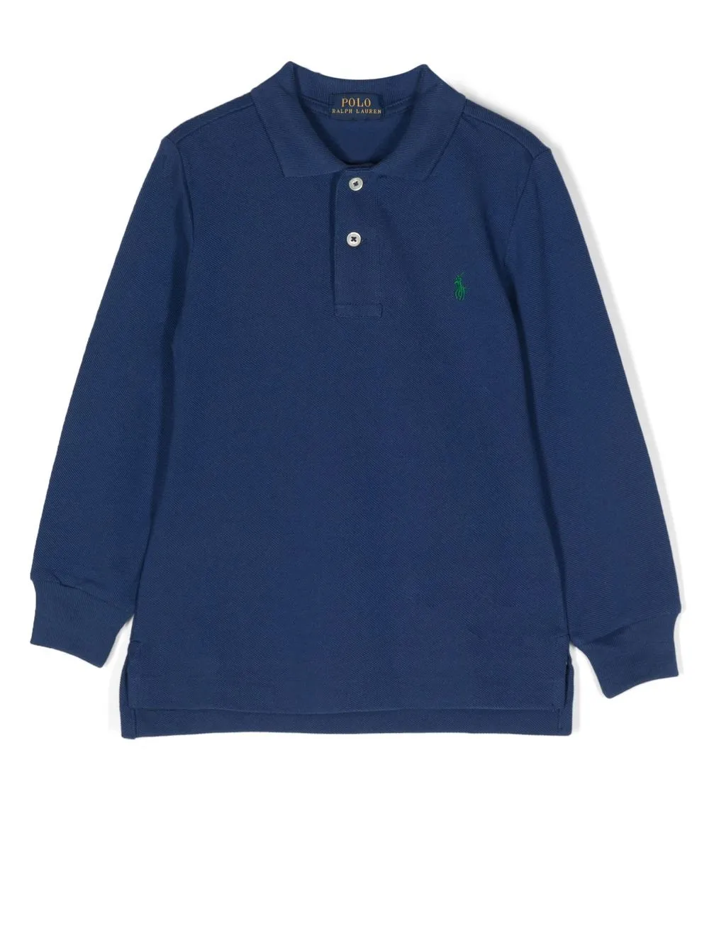 

Ralph Lauren Kids long-sleeve cotton polo shirt - Blue